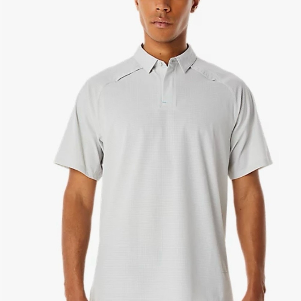 Asics Light Gray Polo Shirt for Men